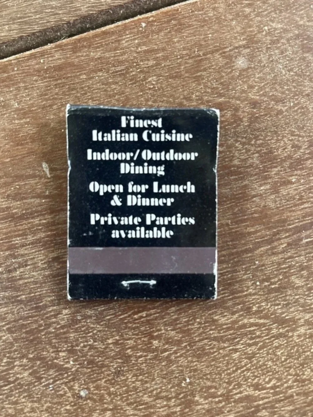 Vintage Matchbook Godfather's Restaurant Key West FL Advertising Full